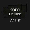 SOFO Deluxe 771 sf