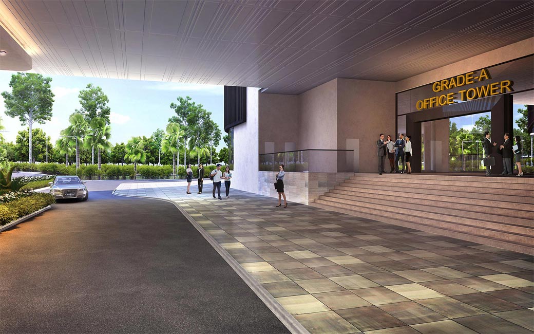 d'Pristine Lobby Entrance to Grade-A Office